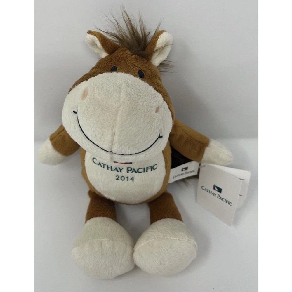 Cathay Pacific 2014 Year of the Donkey Plush Doll Stuffie Toy Rare GUC w/Tags